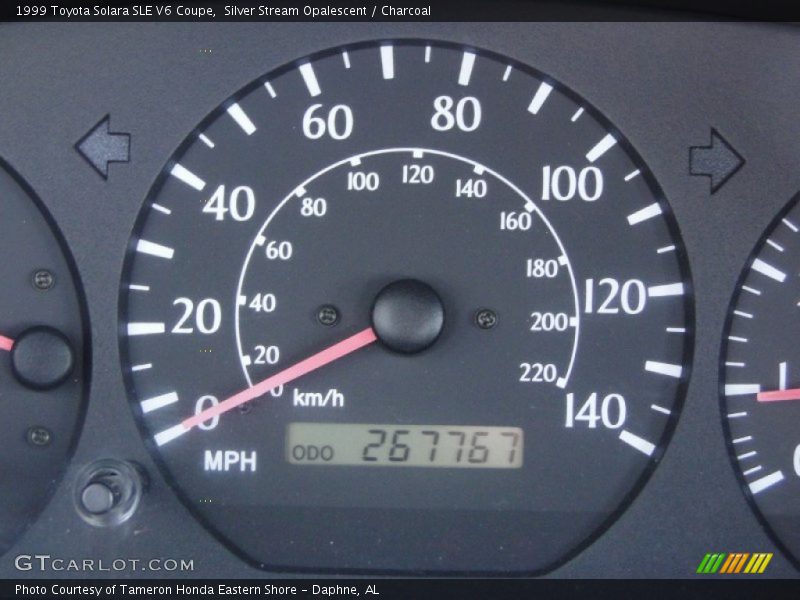 Silver Stream Opalescent / Charcoal 1999 Toyota Solara SLE V6 Coupe