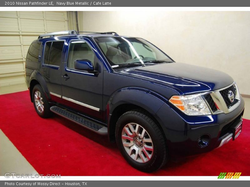Navy Blue Metallic / Cafe Latte 2010 Nissan Pathfinder LE