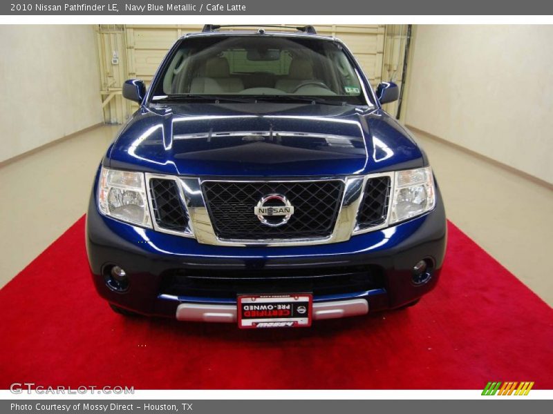 Navy Blue Metallic / Cafe Latte 2010 Nissan Pathfinder LE