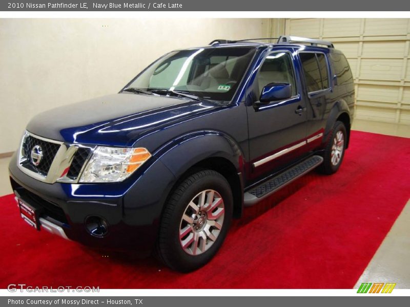 Navy Blue Metallic / Cafe Latte 2010 Nissan Pathfinder LE