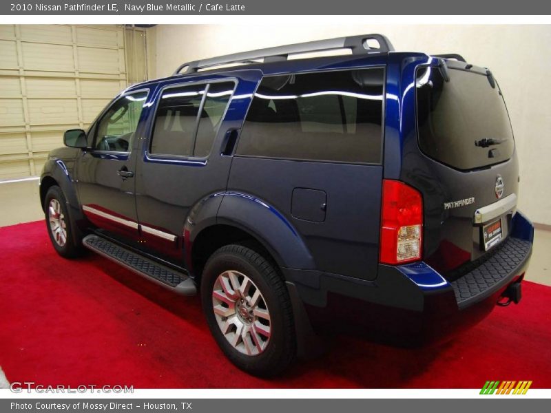 Navy Blue Metallic / Cafe Latte 2010 Nissan Pathfinder LE