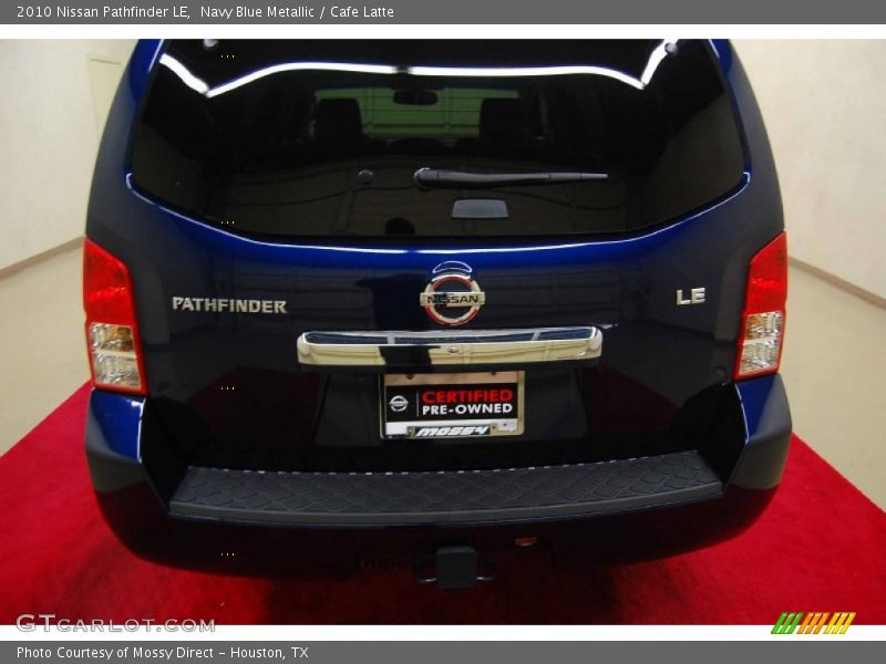 Navy Blue Metallic / Cafe Latte 2010 Nissan Pathfinder LE