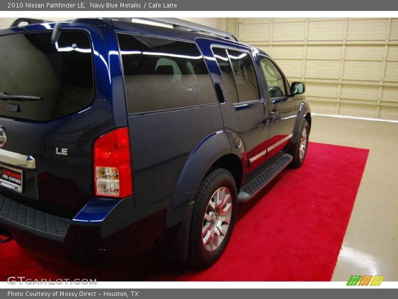 Navy Blue Metallic / Cafe Latte 2010 Nissan Pathfinder LE