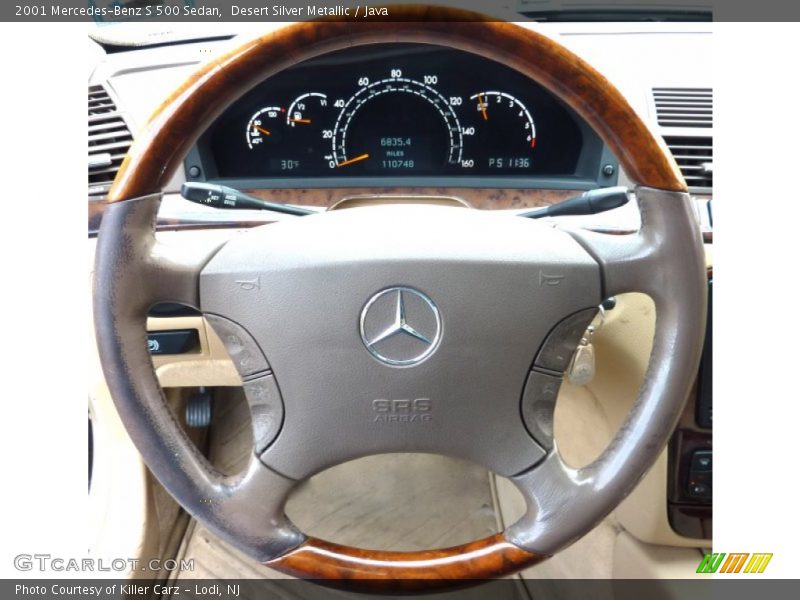 Desert Silver Metallic / Java 2001 Mercedes-Benz S 500 Sedan
