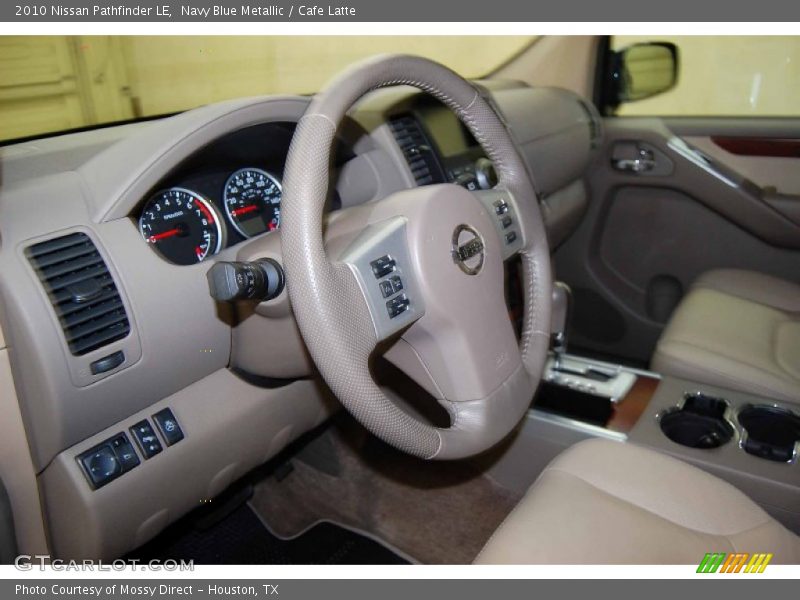 Navy Blue Metallic / Cafe Latte 2010 Nissan Pathfinder LE