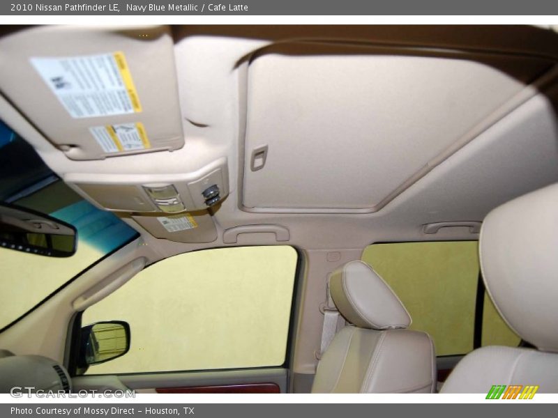 Navy Blue Metallic / Cafe Latte 2010 Nissan Pathfinder LE