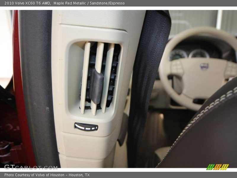 Maple Red Metallic / Sandstone/Espresso 2010 Volvo XC60 T6 AWD
