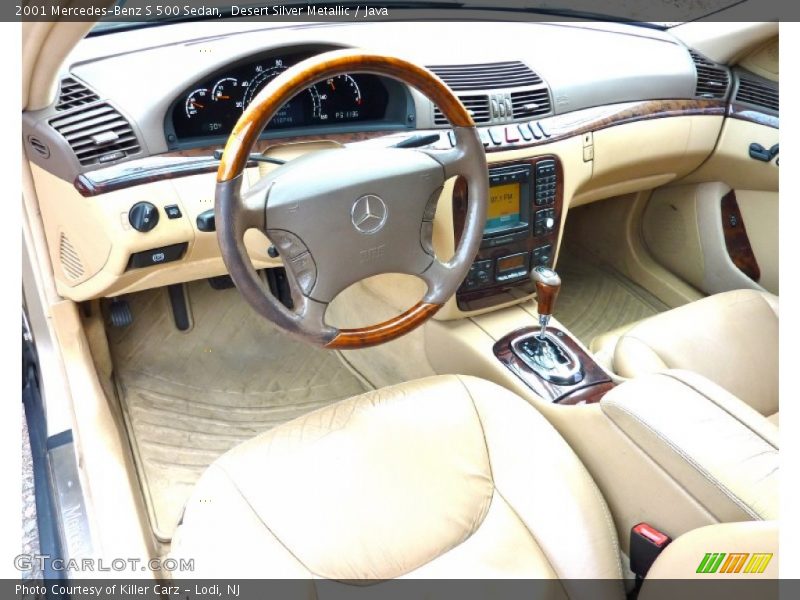 Desert Silver Metallic / Java 2001 Mercedes-Benz S 500 Sedan