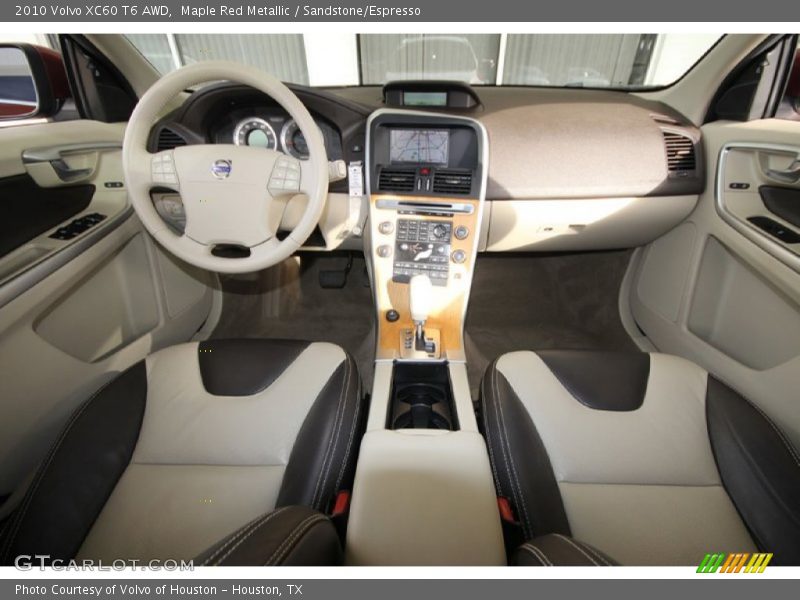 Maple Red Metallic / Sandstone/Espresso 2010 Volvo XC60 T6 AWD
