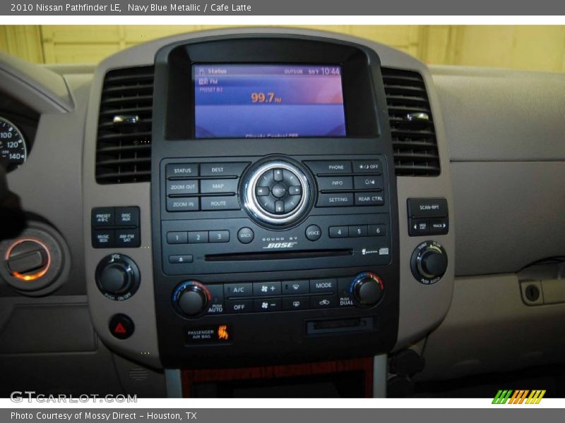 Navy Blue Metallic / Cafe Latte 2010 Nissan Pathfinder LE