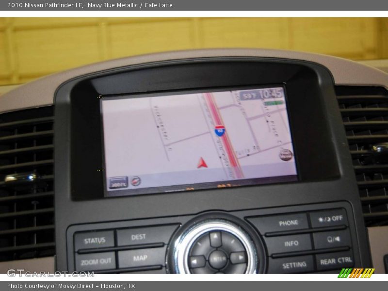 Navy Blue Metallic / Cafe Latte 2010 Nissan Pathfinder LE