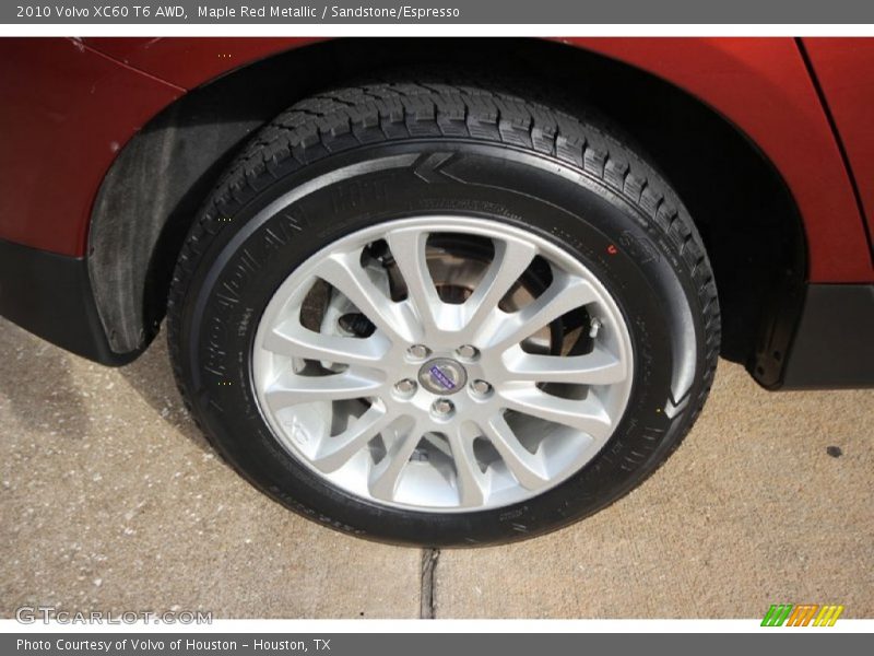 Maple Red Metallic / Sandstone/Espresso 2010 Volvo XC60 T6 AWD