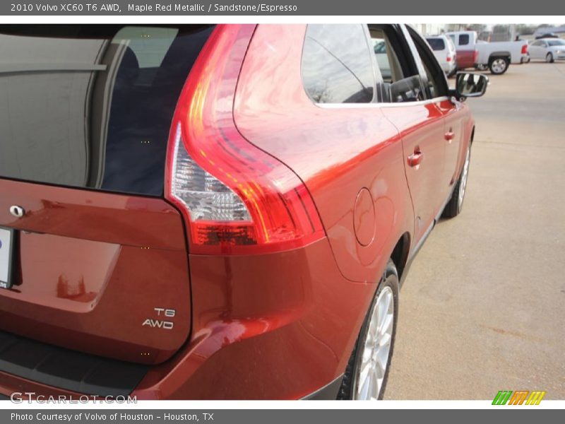 Maple Red Metallic / Sandstone/Espresso 2010 Volvo XC60 T6 AWD