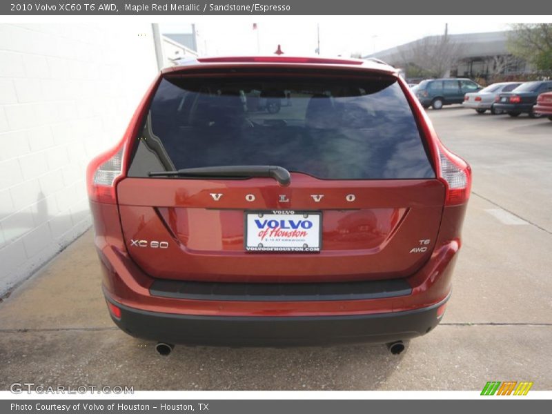 Maple Red Metallic / Sandstone/Espresso 2010 Volvo XC60 T6 AWD