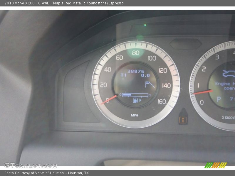 Maple Red Metallic / Sandstone/Espresso 2010 Volvo XC60 T6 AWD