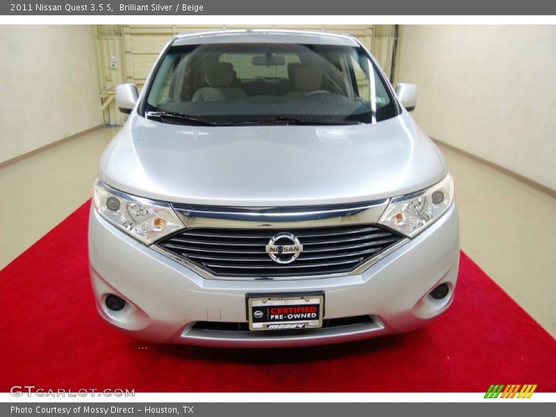 Brilliant Silver / Beige 2011 Nissan Quest 3.5 S
