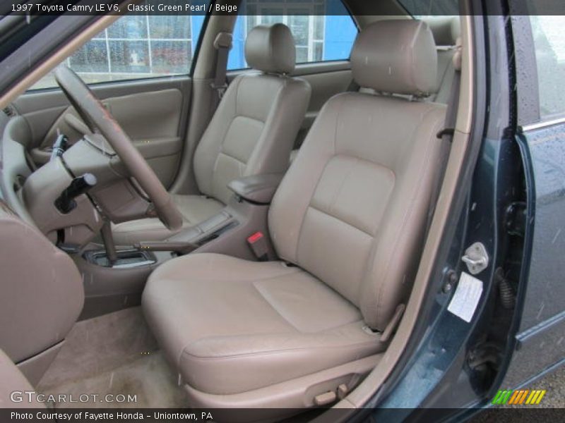 Classic Green Pearl / Beige 1997 Toyota Camry LE V6
