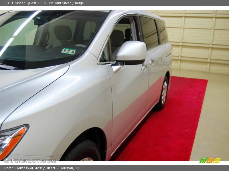 Brilliant Silver / Beige 2011 Nissan Quest 3.5 S