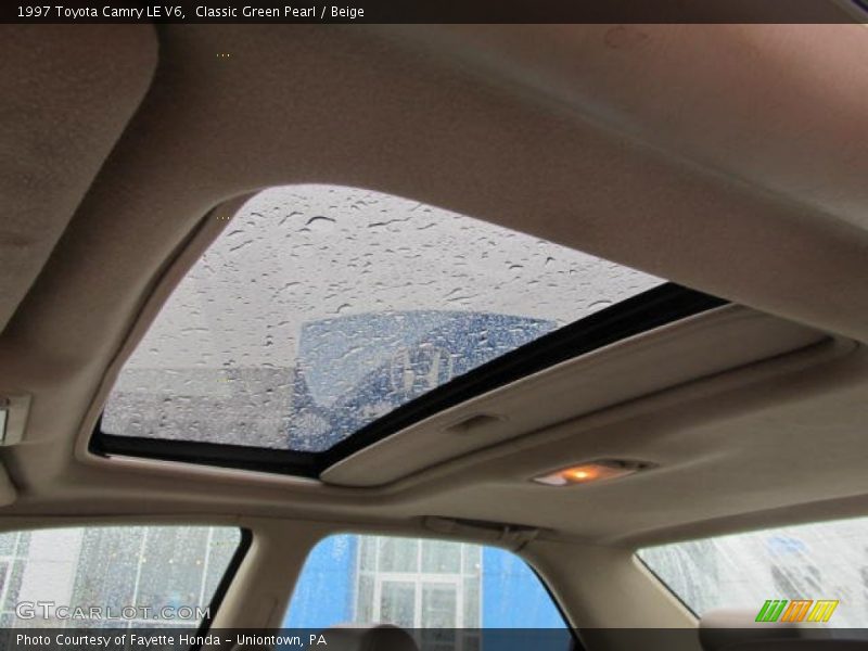 Classic Green Pearl / Beige 1997 Toyota Camry LE V6