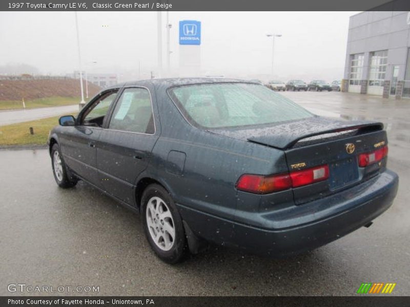 Classic Green Pearl / Beige 1997 Toyota Camry LE V6