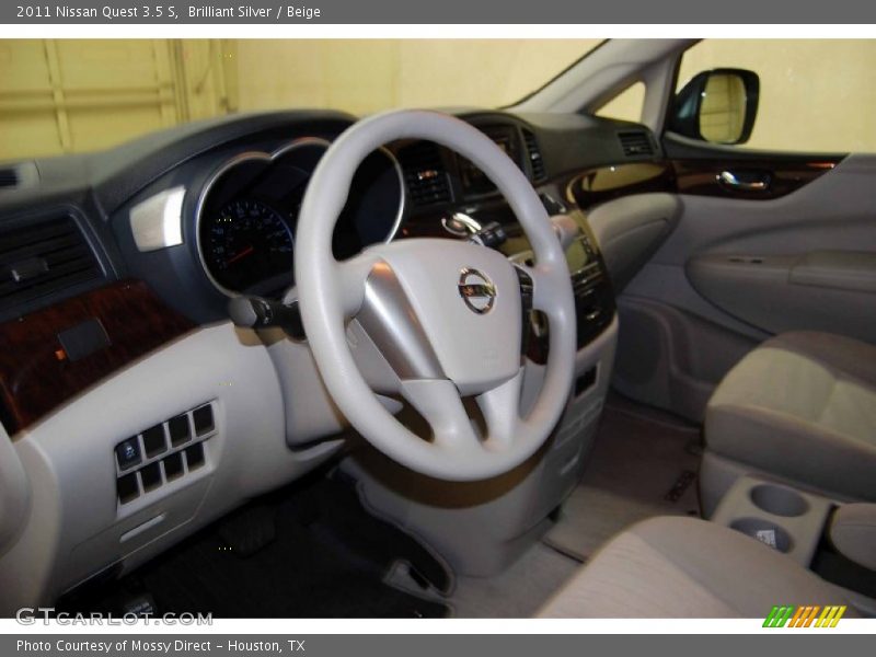 Brilliant Silver / Beige 2011 Nissan Quest 3.5 S