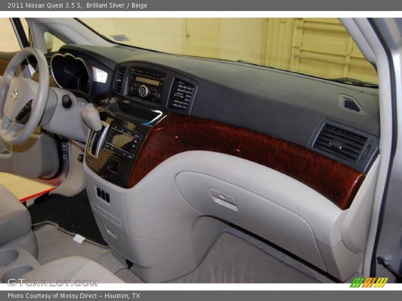 Brilliant Silver / Beige 2011 Nissan Quest 3.5 S
