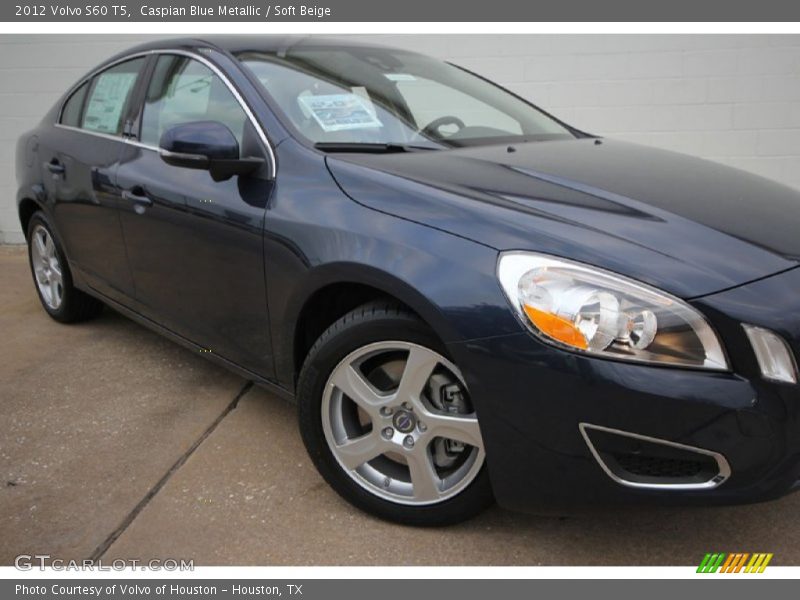 Caspian Blue Metallic / Soft Beige 2012 Volvo S60 T5