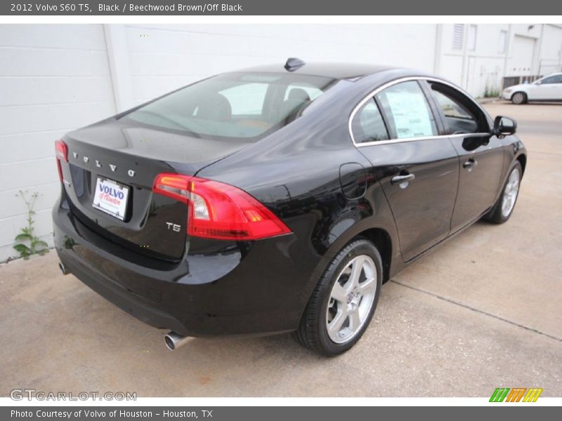 Black / Beechwood Brown/Off Black 2012 Volvo S60 T5