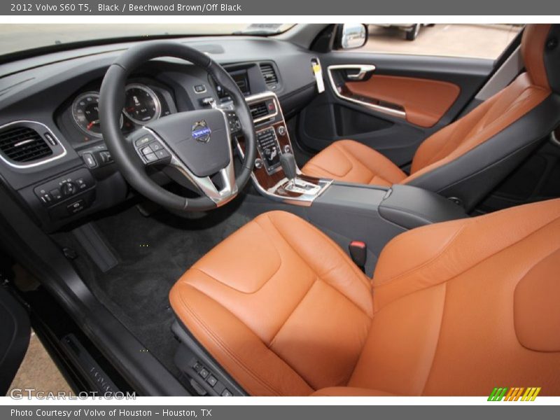 Black / Beechwood Brown/Off Black 2012 Volvo S60 T5
