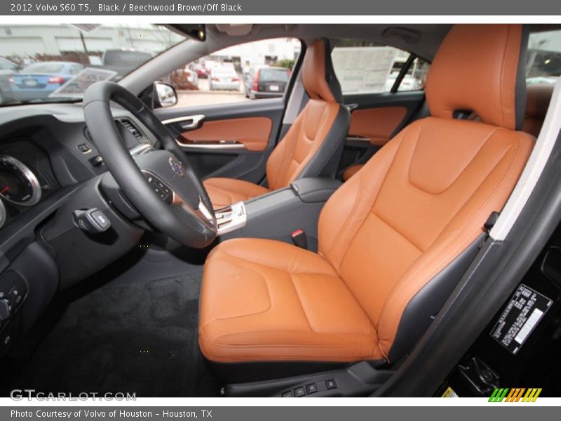 Black / Beechwood Brown/Off Black 2012 Volvo S60 T5