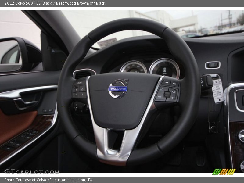 Black / Beechwood Brown/Off Black 2012 Volvo S60 T5