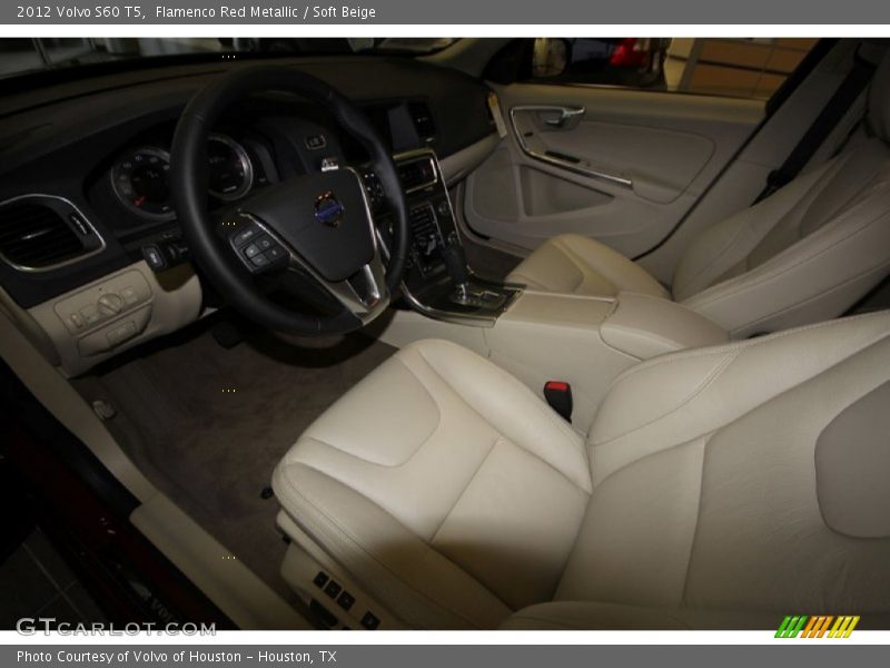 Flamenco Red Metallic / Soft Beige 2012 Volvo S60 T5