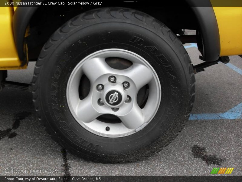 Solar Yellow / Gray 2000 Nissan Frontier SE Crew Cab