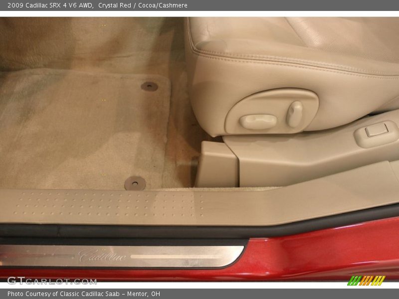 Crystal Red / Cocoa/Cashmere 2009 Cadillac SRX 4 V6 AWD