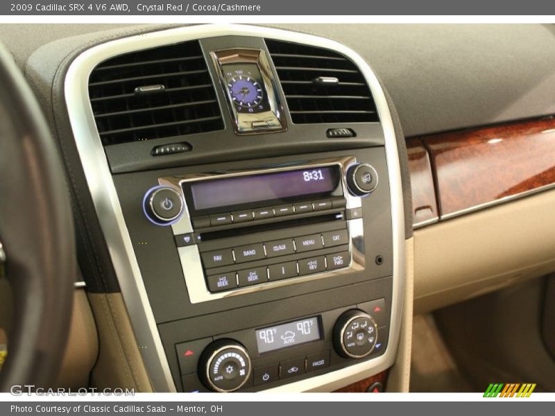 Crystal Red / Cocoa/Cashmere 2009 Cadillac SRX 4 V6 AWD