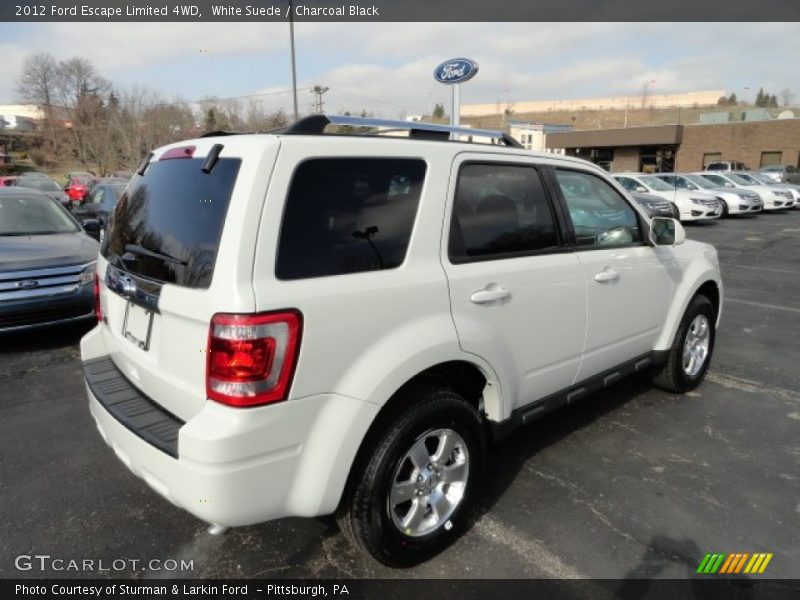 White Suede / Charcoal Black 2012 Ford Escape Limited 4WD