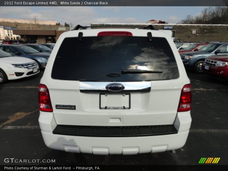 White Suede / Charcoal Black 2012 Ford Escape Limited 4WD