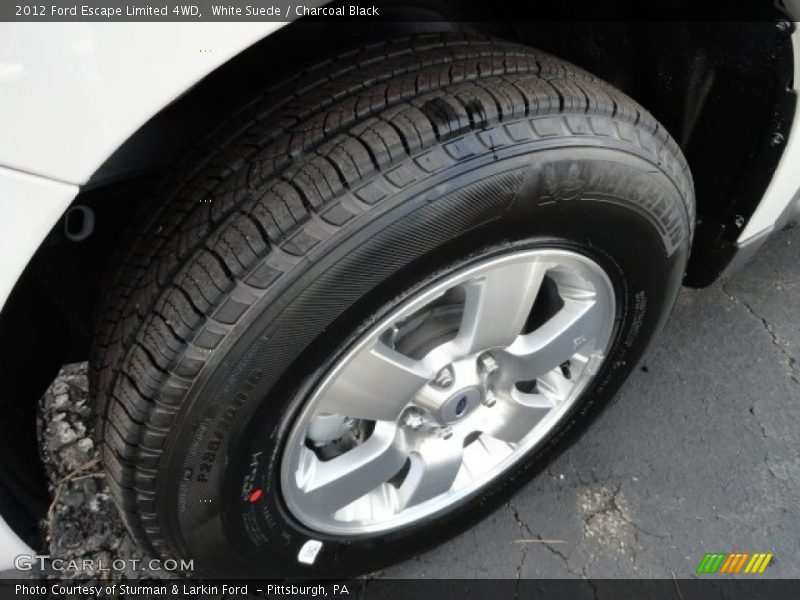 White Suede / Charcoal Black 2012 Ford Escape Limited 4WD