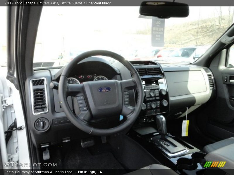 White Suede / Charcoal Black 2012 Ford Escape Limited 4WD