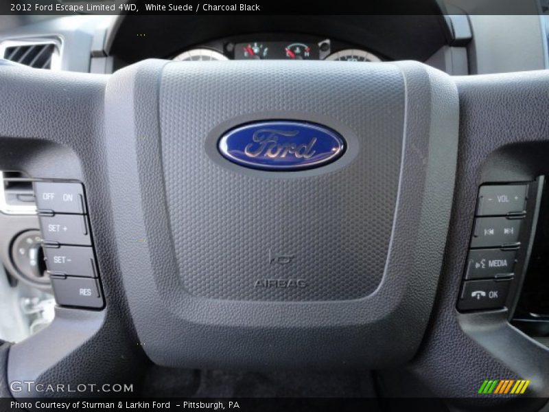 White Suede / Charcoal Black 2012 Ford Escape Limited 4WD