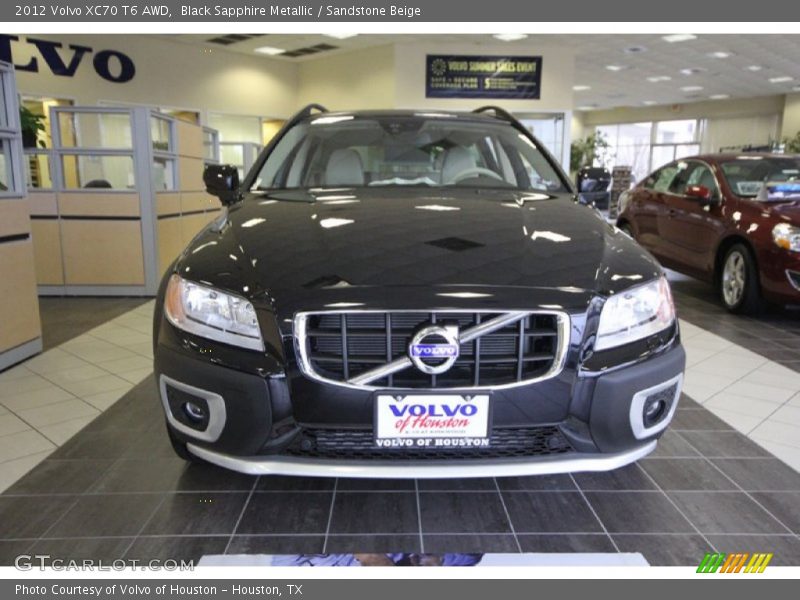 Black Sapphire Metallic / Sandstone Beige 2012 Volvo XC70 T6 AWD