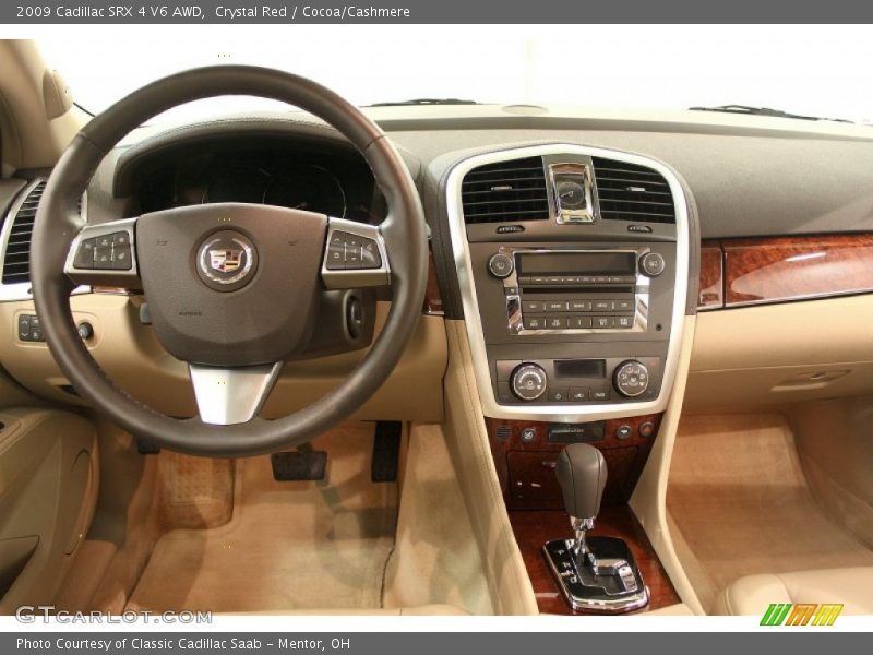 Crystal Red / Cocoa/Cashmere 2009 Cadillac SRX 4 V6 AWD