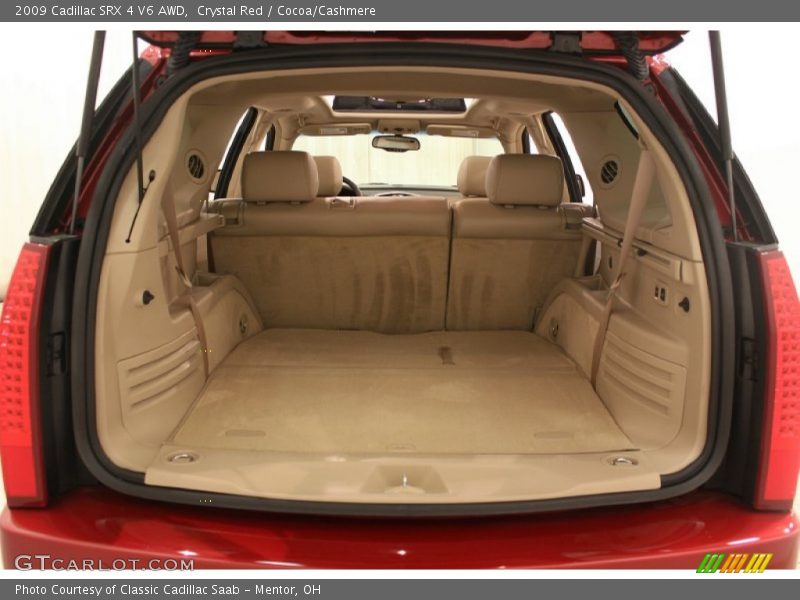 Crystal Red / Cocoa/Cashmere 2009 Cadillac SRX 4 V6 AWD
