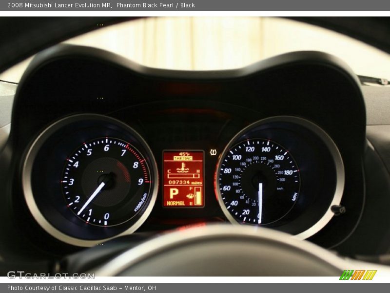 Phantom Black Pearl / Black 2008 Mitsubishi Lancer Evolution MR