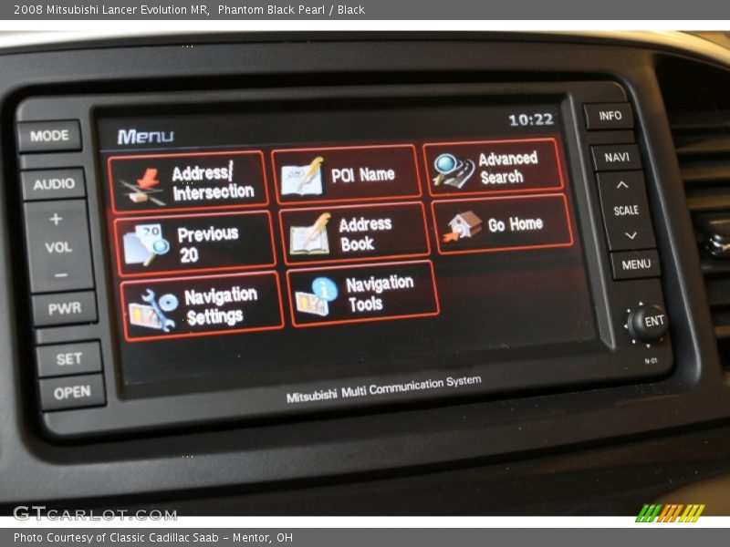 Phantom Black Pearl / Black 2008 Mitsubishi Lancer Evolution MR