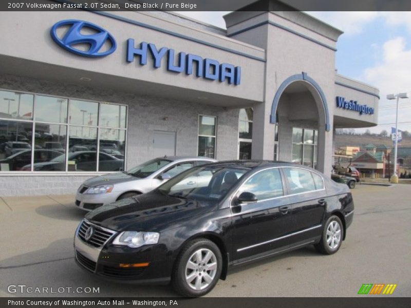 Deep Black / Pure Beige 2007 Volkswagen Passat 2.0T Sedan