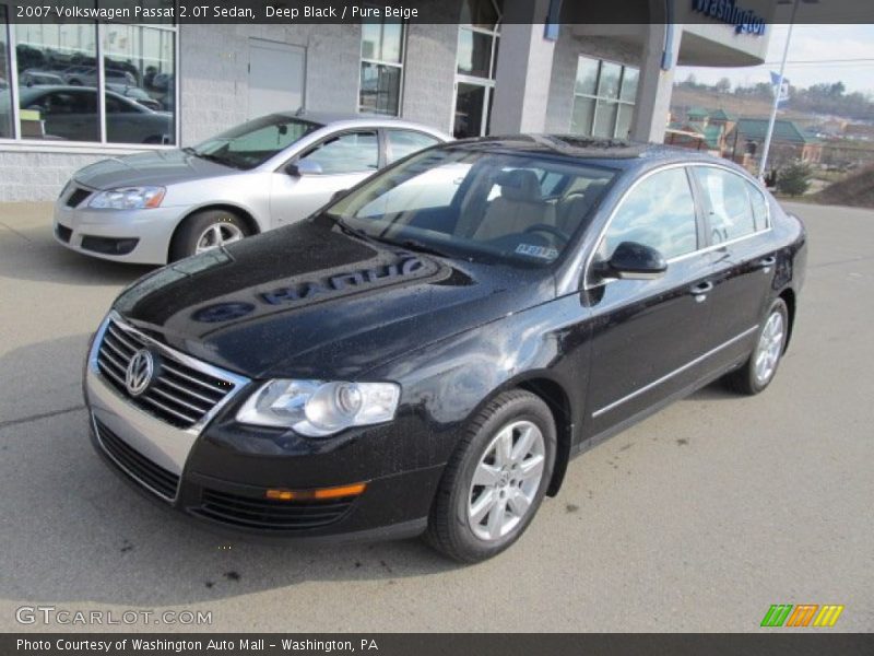 Deep Black / Pure Beige 2007 Volkswagen Passat 2.0T Sedan