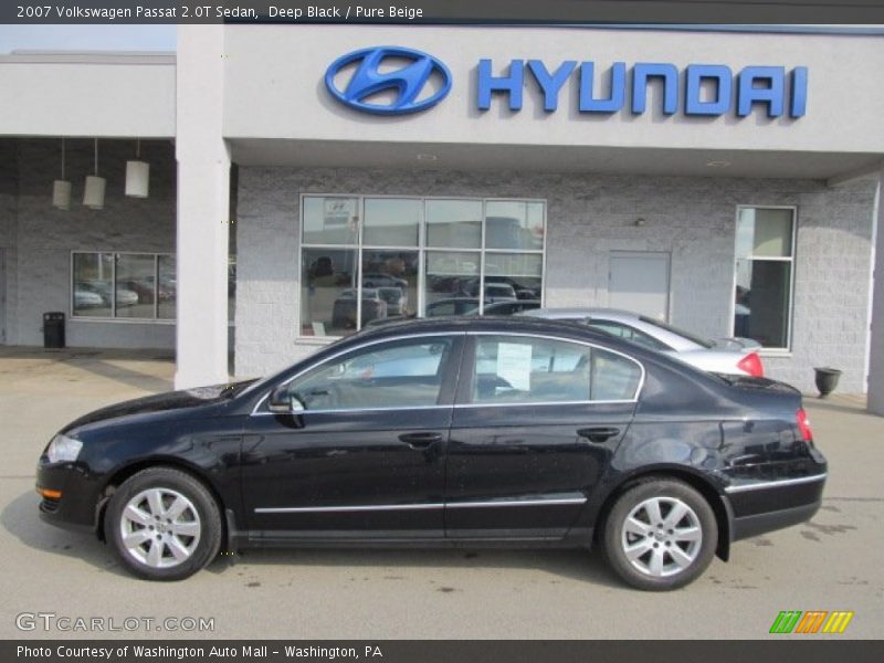 Deep Black / Pure Beige 2007 Volkswagen Passat 2.0T Sedan