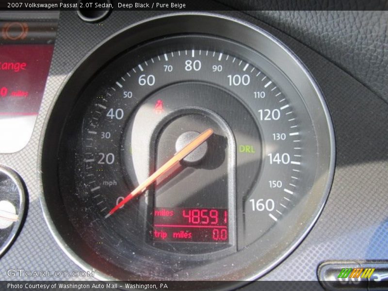Deep Black / Pure Beige 2007 Volkswagen Passat 2.0T Sedan