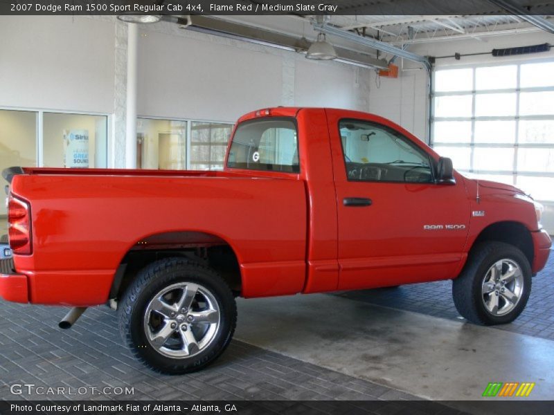 Flame Red / Medium Slate Gray 2007 Dodge Ram 1500 Sport Regular Cab 4x4